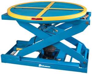 Bishamon Auto-Lift-Table-EZ-Loader Carousel